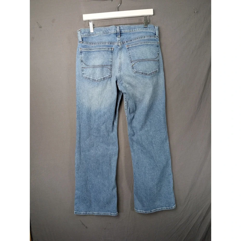 Hollister Relaxed Boot Cut Jeans Mens 31x30 Blue Denim Medium Wash 331D2542